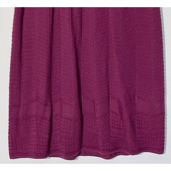 M MISSONI Magenta Purple V-Neck Sleeveless Knit Dress - Picture 8 of 11
